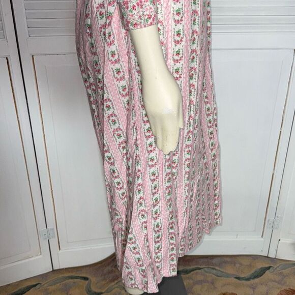 NWOT Vintage 70’s ILGWU Flannel Prairie Nightgown Size Medium - Picture 9 of 13